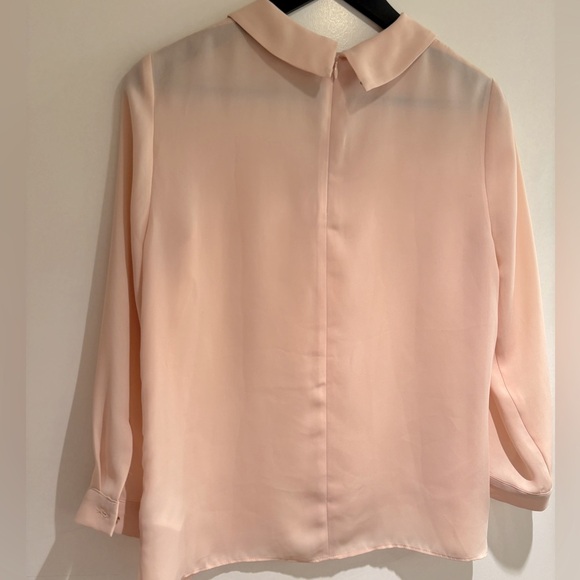 Reiss Beige Nude Blouse Top size 4 - Picture 3 of 4